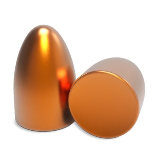 9mm 124 Gr. Copper Plated Round Nose Bullets